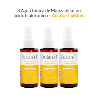 3 Agua tónica de Manzanilla con ácido hialurónico - Aclara-T 60ml